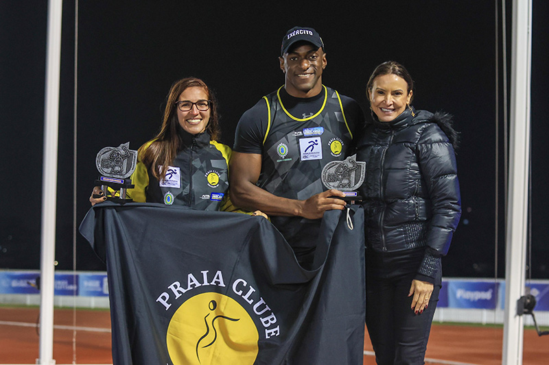 Viviane Lyra, Luiz Maurício e Maurren Maggi, os melhores do Troféu (Wagner CarmoCBAt)