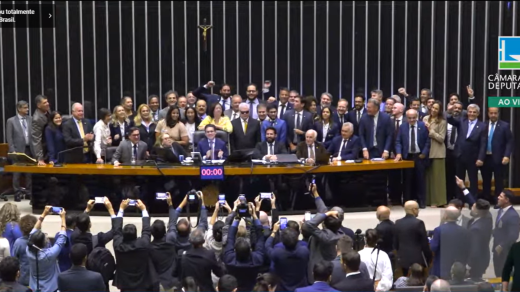 Representantes do esporte olímpico e paralímpico brasileiro na Câmara (Reprodução de tela)